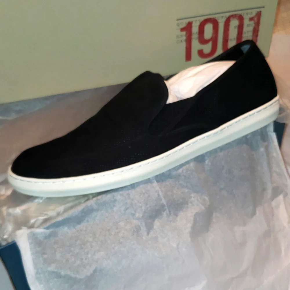 New Men's Shoes Perforated Suede Slip-On Size 11-11.5 - Picture 10 of 16